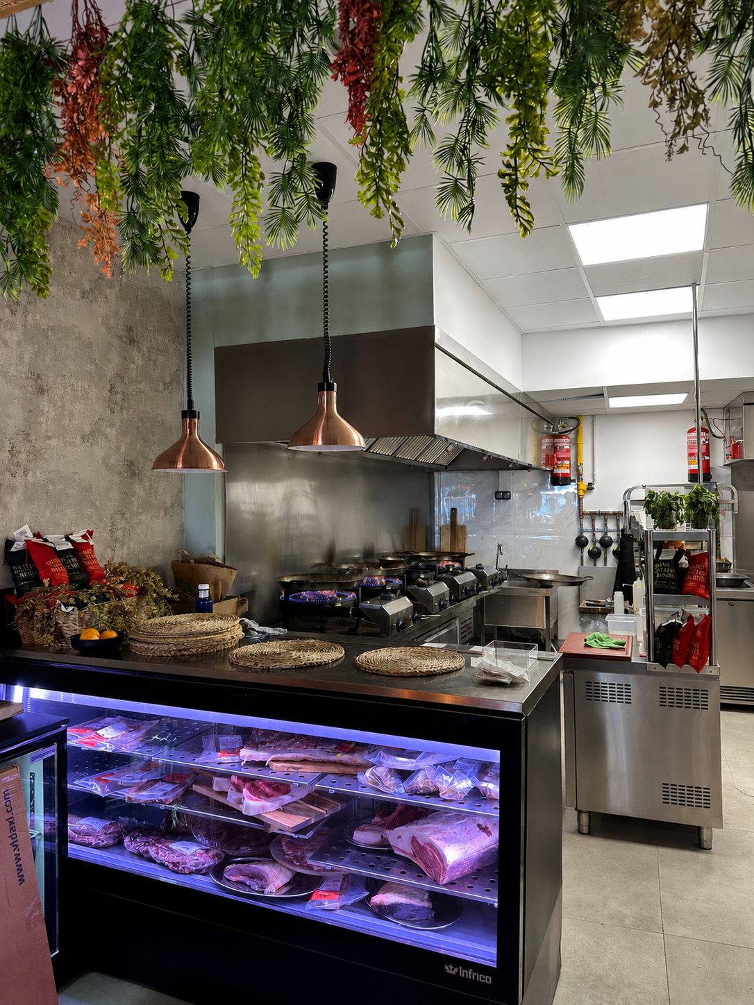 DOMA Beach – cocina del restaurante